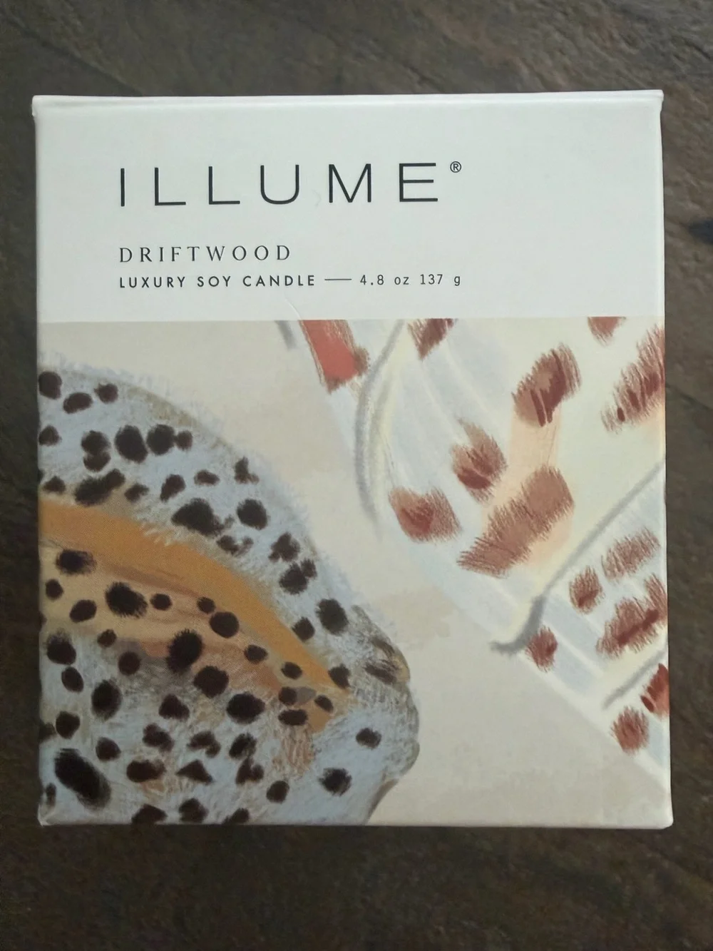 ILLUME Driftwood Baby Boxed Glass  4.8 Oz Candle Set of 2
